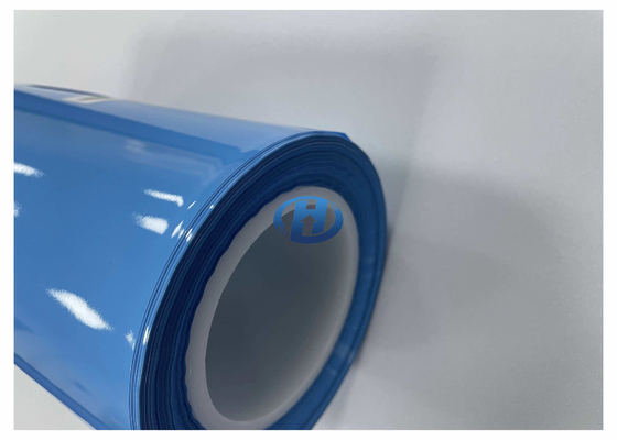 40 μm Blue HDPE Film UV Cured Silicone Coating Film Without Silicone Transfer No Residuals