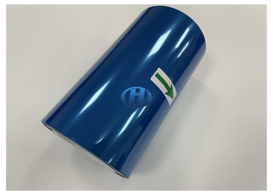 50 μm Polyester Blue Film, Silicone Release Film Easy Peeloff Without Residuals