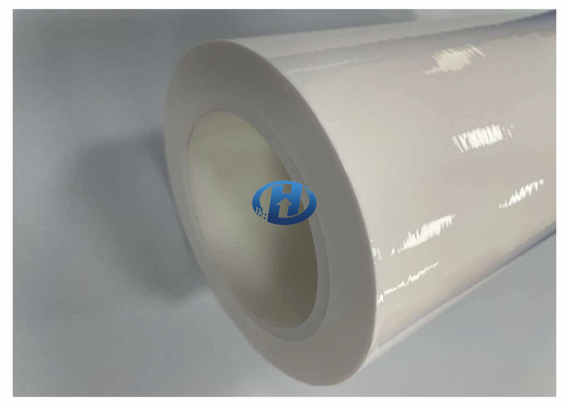 60 μm High Density Polyethylene Film White UV Cured No Silicone Transfer