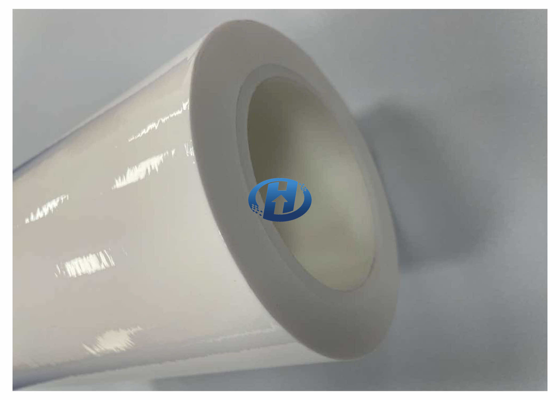 60 μm High Density Polyethylene Film White UV Cured No Silicone Transfer