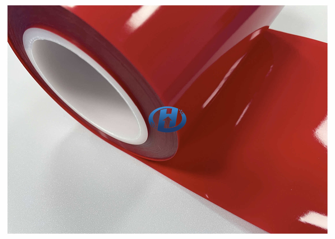 80 μm Red HDPE Film Single Side Silicone Coating No Solvent No Slicone Transfer No Residuals