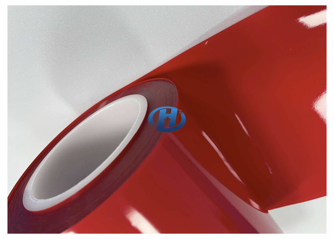 80 μm Red HDPE Film Single Side Silicone Coating No Solvent No Slicone Transfer No Residuals