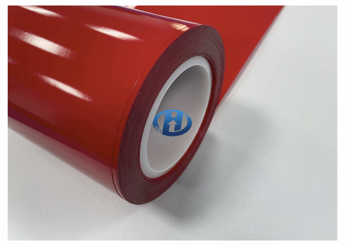 80 μm Red HDPE Film Single Side Silicone Coating No Solvent No Slicone Transfer No Residuals