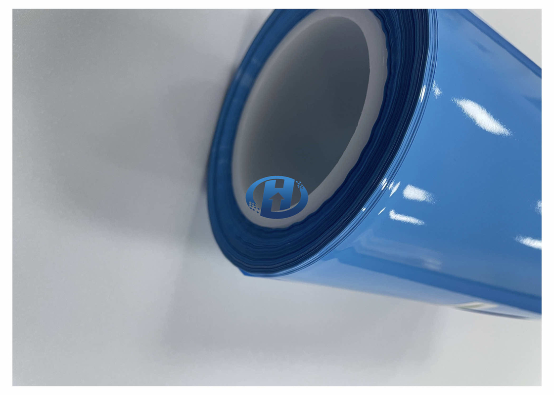 40 μm Blue HDPE Film UV Cured Silicone Coating Film Without Silicone Transfer No Residuals
