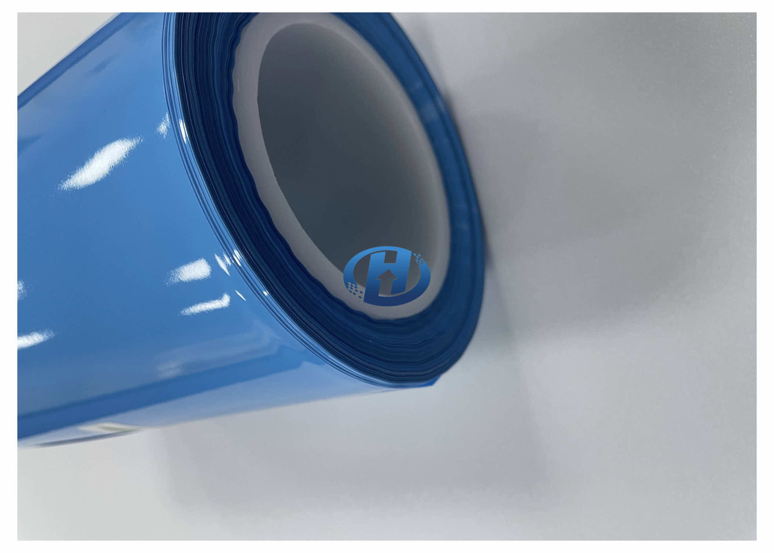 40 μm Blue HDPE Film UV Cured Silicone Coating Film Without Silicone Transfer No Residuals
