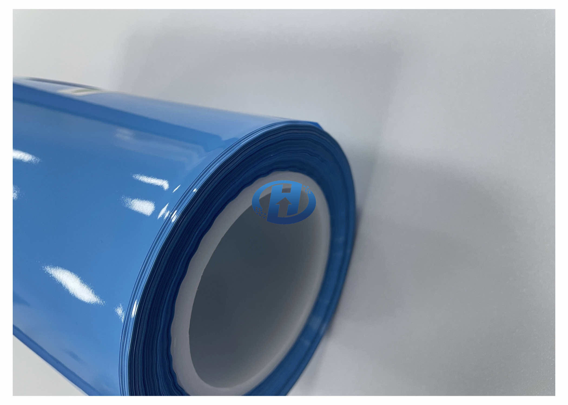 40 μm Blue HDPE Film UV Cured Silicone Coating Film Without Silicone Transfer No Residuals