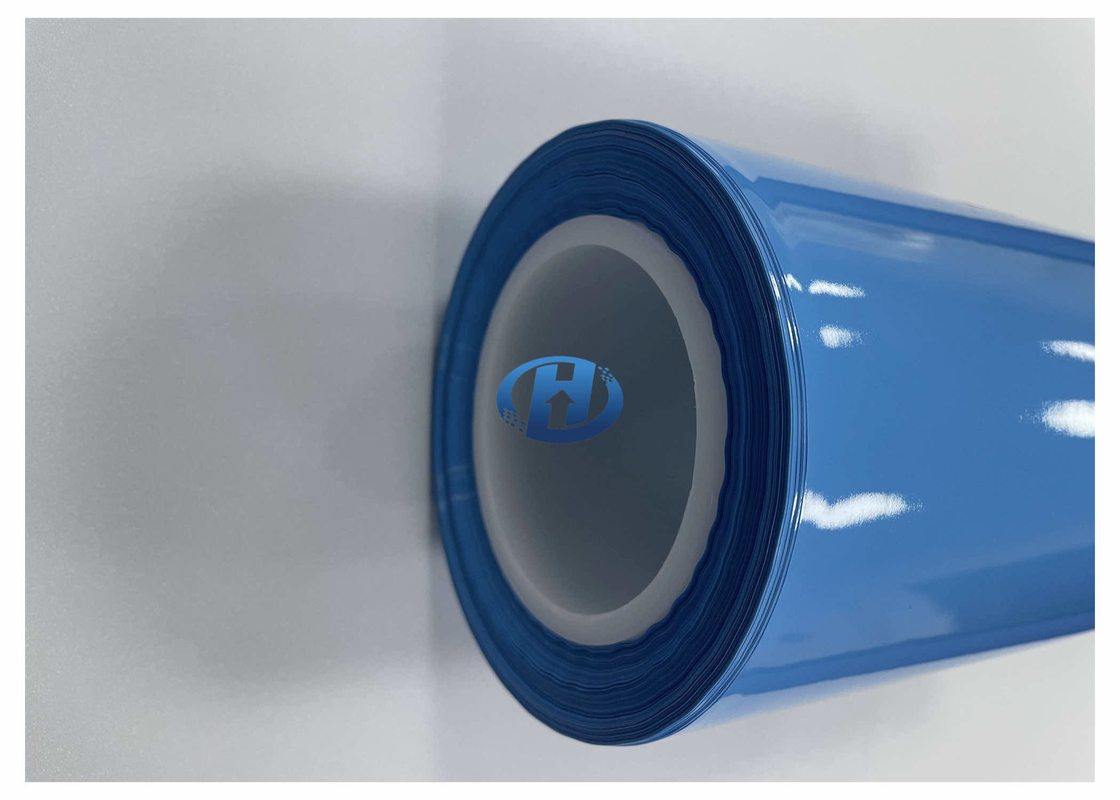 120 μm Blue HDPE Film UV Cured Silicone Coating Film Without Silicone Transfer No Residuals
