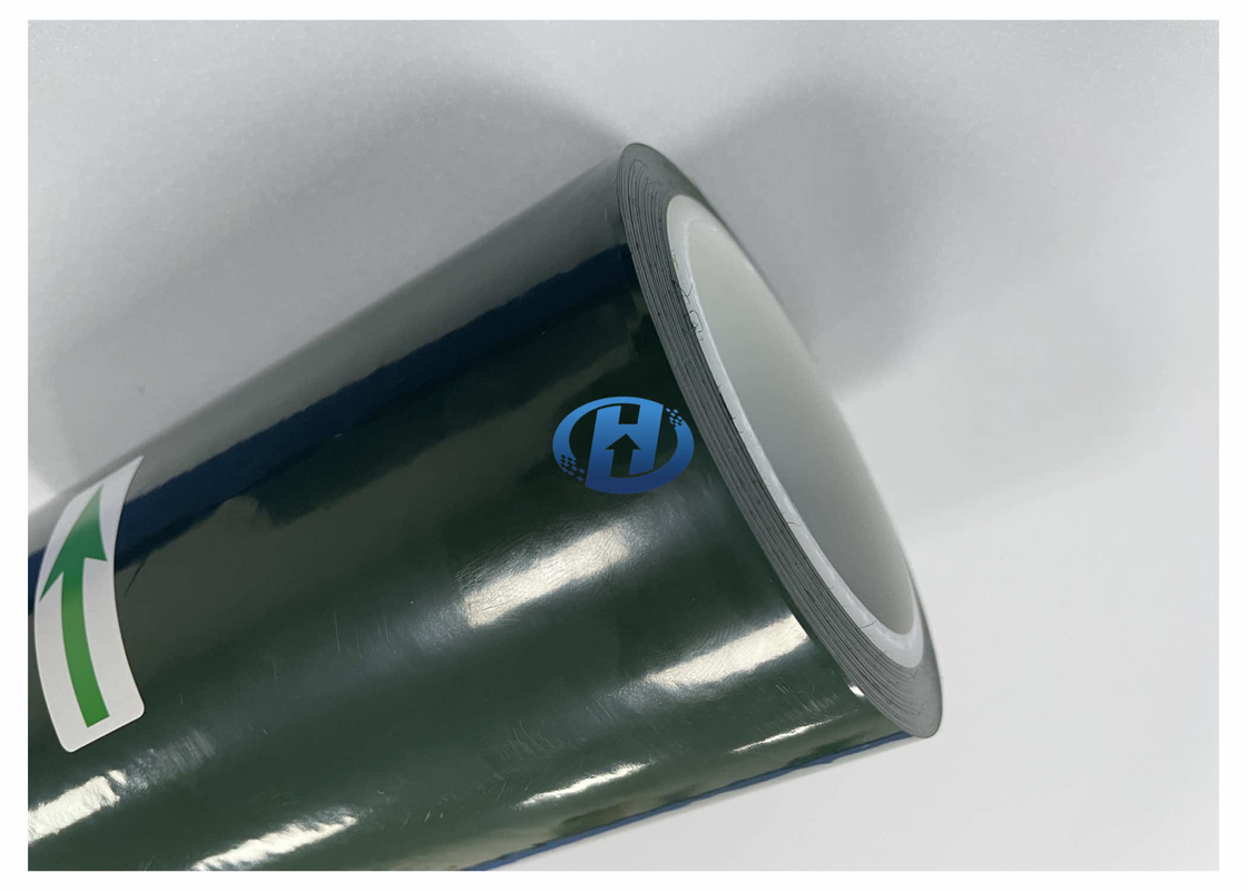 80micron HDPE Film Dark Green, UV Cured, Application of Tape, Sealing strip, No solvent, No Silicone transfer.