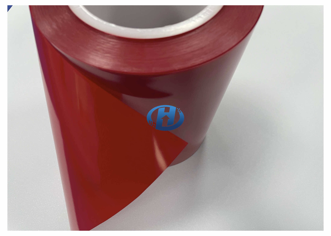 50 μm Red LDPE Film UV Cured For Tape Sealing Strip No Silicone Transfer No Residuals