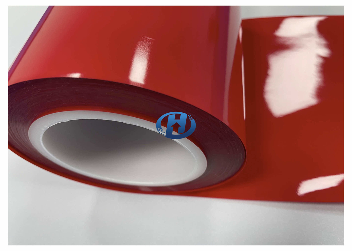 50 μm Red LDPE Film UV Cured For Tape Sealing Strip No Silicone Transfer No Residuals