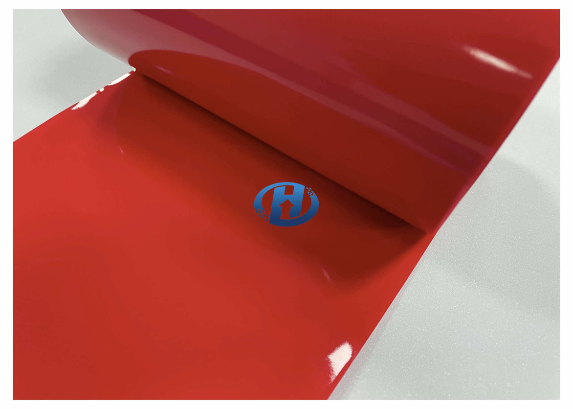 120 μm Red LDPE Film Single Side UV Cured Silicone Coating Film Without Silicone Transfer No Residuals Mainly for Tape