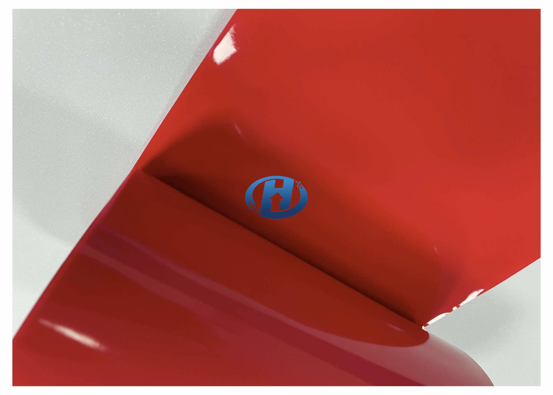 120 μm Red LDPE Film Single Side UV Cured Silicone Coating Film Without Silicone Transfer No Residuals Mainly for Tape