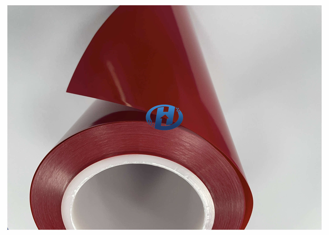 120 μm LDPE Release Film Red Double Side UV Cured Silicone Coating film mainly for tape applications