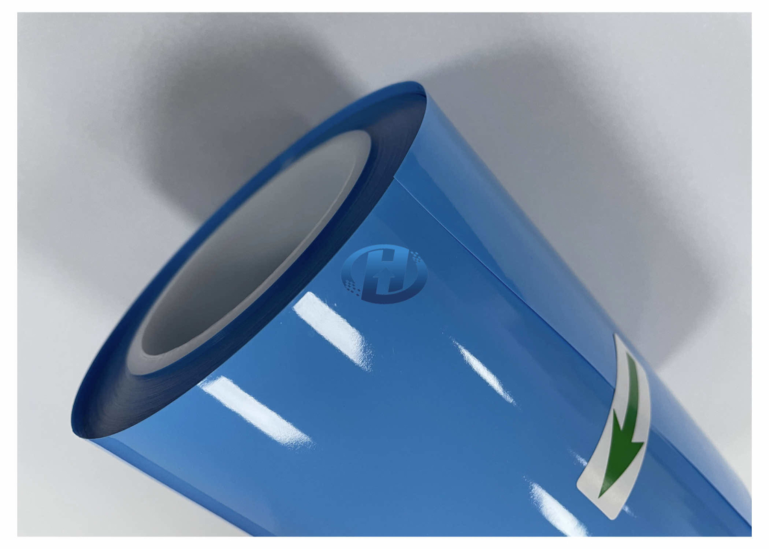 50 μm Blue LDPE Double Side Silicone Coating Film Without Silicone Transfer  Residuals
