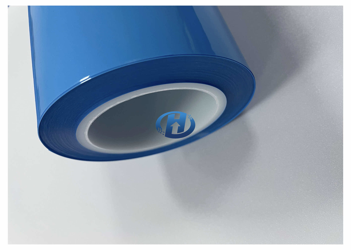 50 μm Blue LDPE Protective Film UV Cured LDPE Release Film, No Silicone Transfer No residuals for Tapes