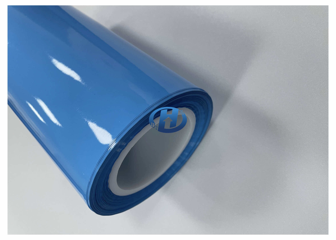 50 μm Blue LDPE Protective Film UV Cured LDPE Release Film, No Silicone Transfer No residuals for Tapes
