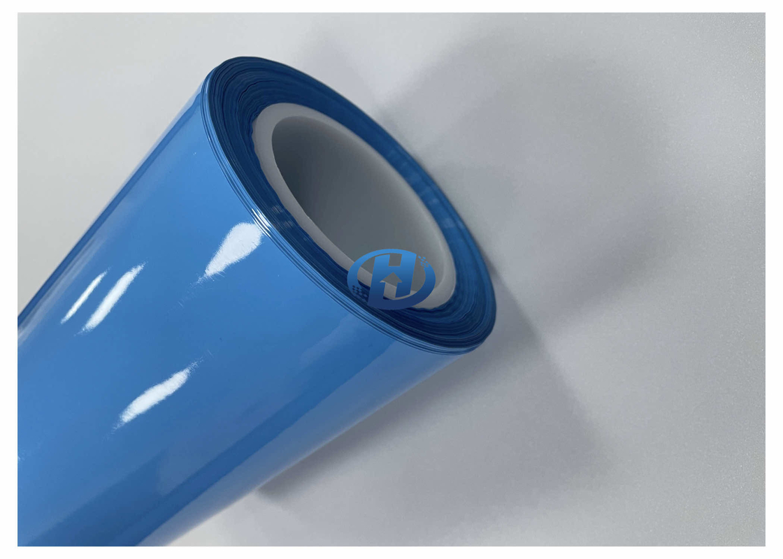 50 μm Blue LDPE Protective Film UV Cured LDPE Release Film, No Silicone Transfer No residuals for Tapes