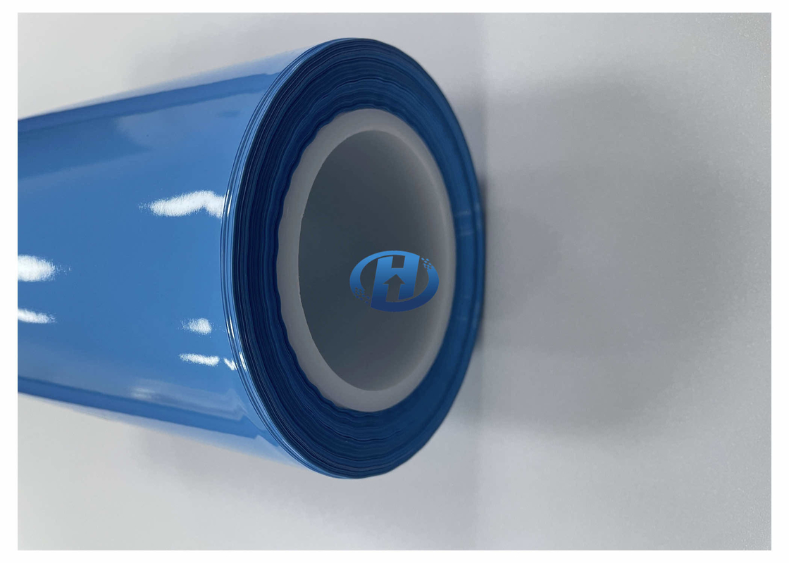 120 μm Blue Low Density PE Release film Single Side Silicone Coating Film Without silicone transfer No residuals