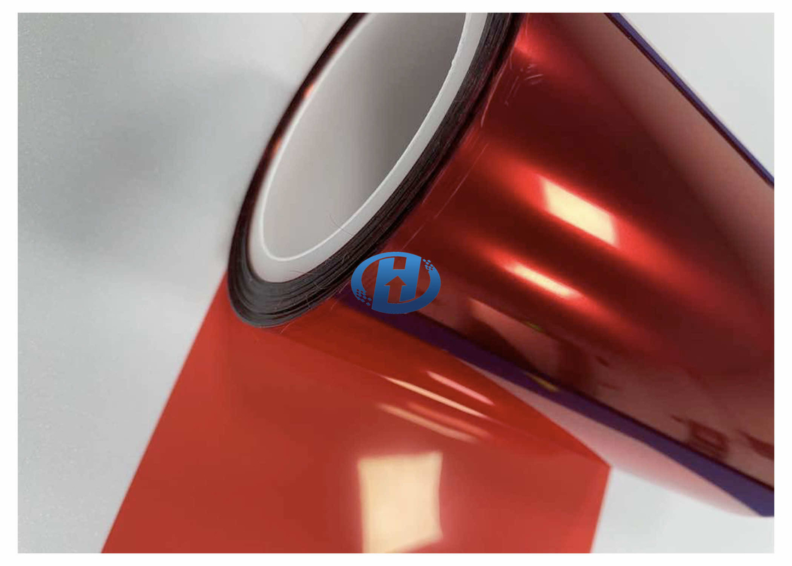 50 μm Red PET Release Film Single Side UV Cured Silicone Coating