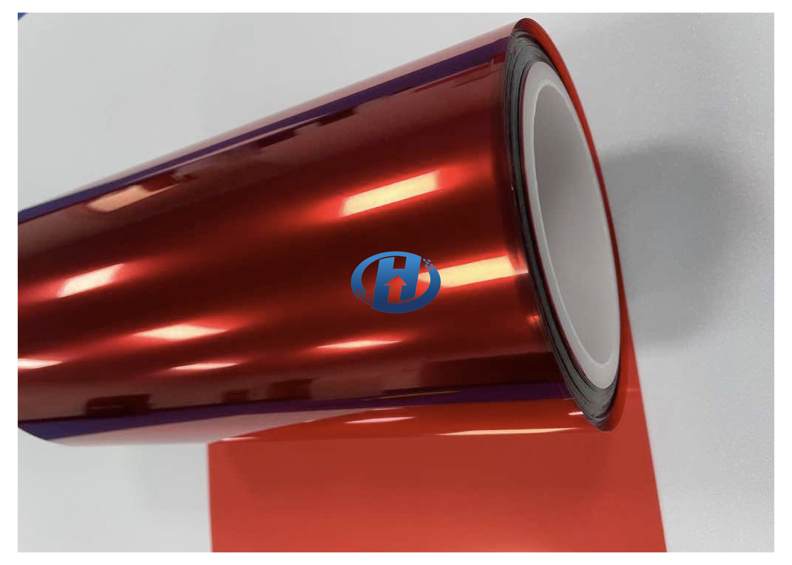 20 μm Polyester Release Film Red PET Reflective Film For Reflective Traffic Signs