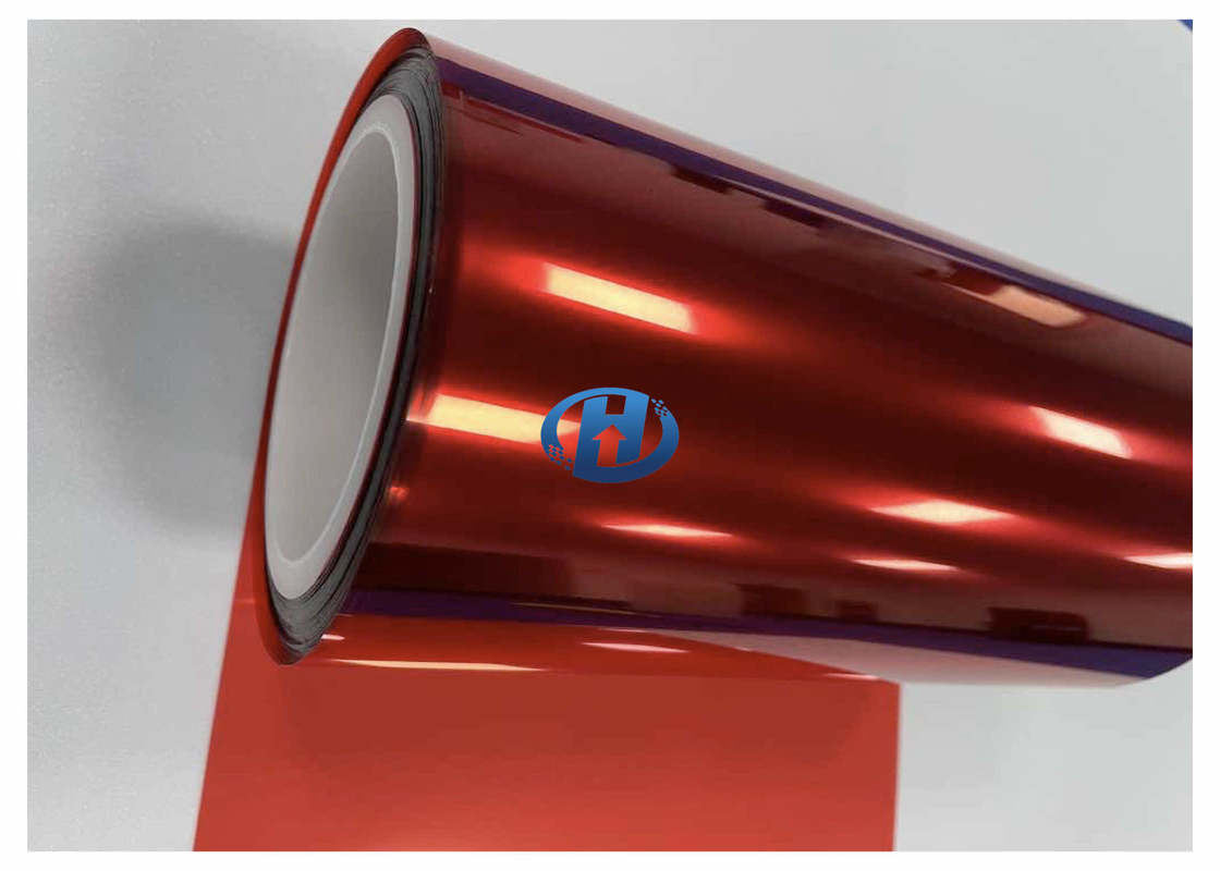 20 μm Red PET Anti Static & Silicone Coating Film For Converting Process in 3C industries