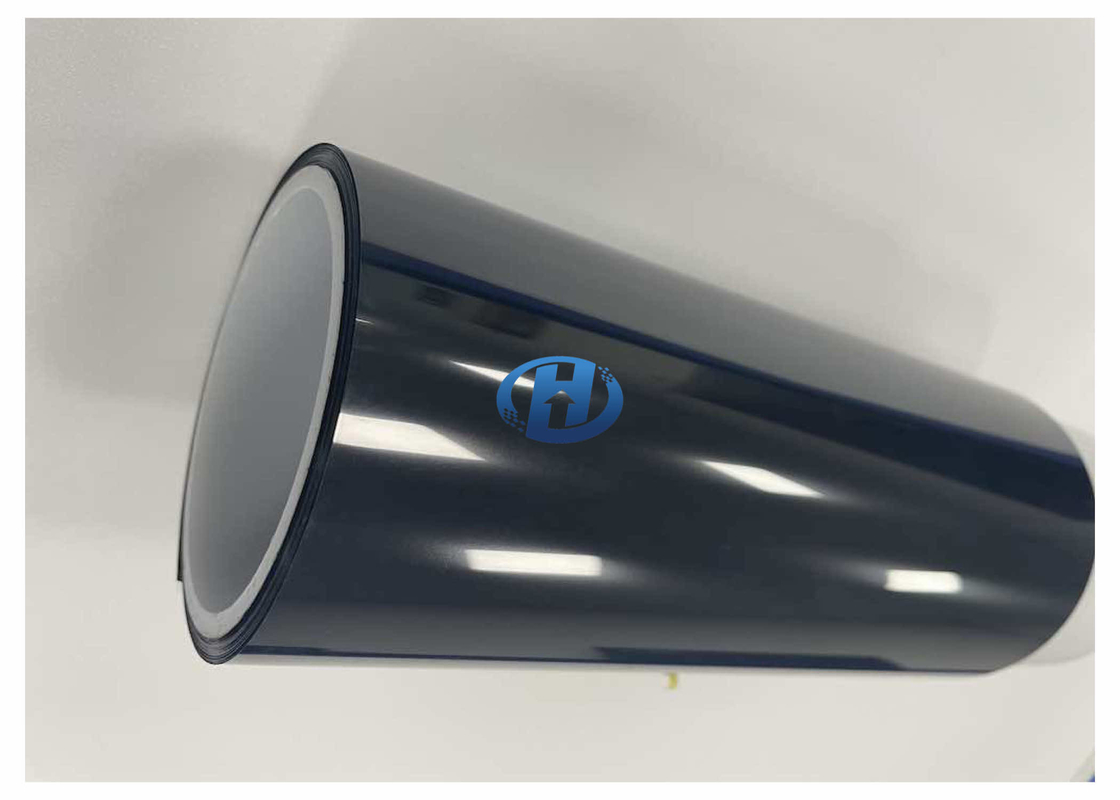 50 μm Black PET Anti Static & Silicone Coated Film mainly used as waste discharge film in 3C industries