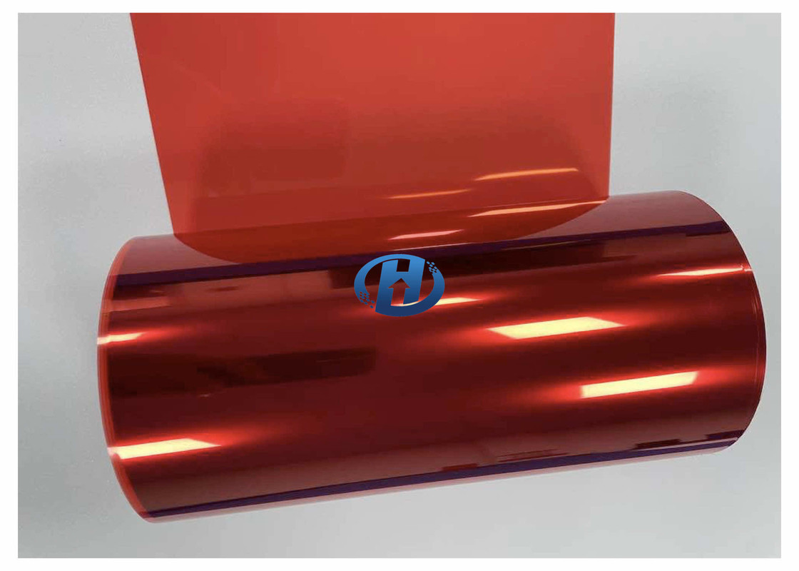 20 μm PET Non-Silicone Release Film Red Polyethylene Terephthalate As a waste discharge film used in 3C industries