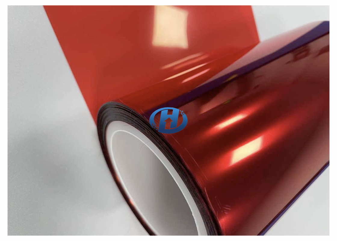 50 μm PET Red Non Silicone Release, Used as waste discharge films in 3C industries