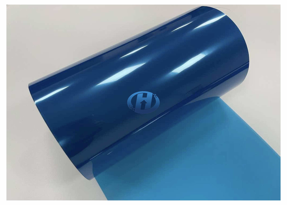 50 μm Blue Polyester Film N Release High Temperature Resistant used as waste discharge films in 3C industry