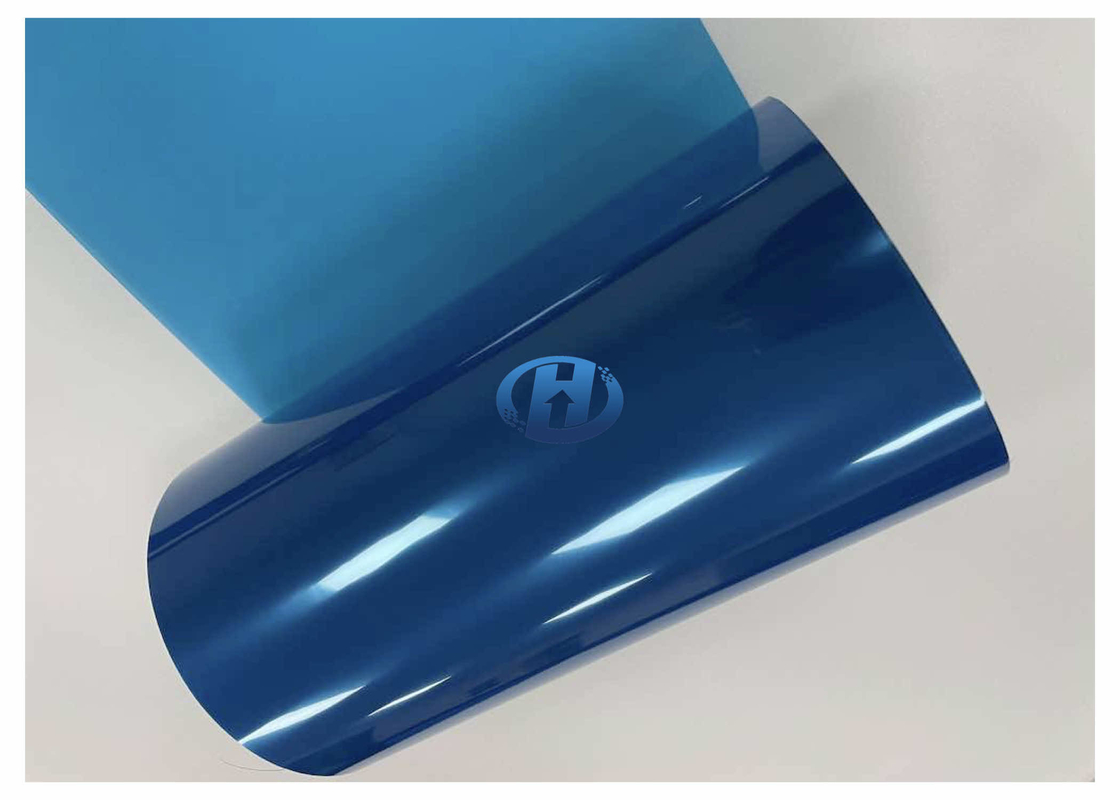 50 μm Blue Polyester Film N Release High Temperature Resistant used as waste discharge films in 3C industry