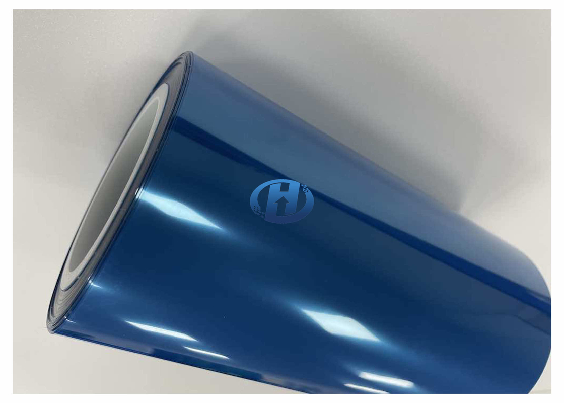 20 μm Blue PET Silica Gel Film used as Protective Film in 3C industries